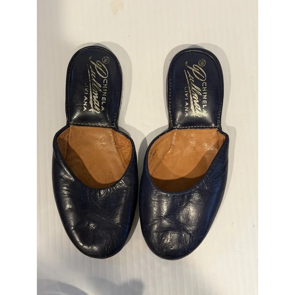 Vintage Childrens Chinela Liviana Pullman Train Sleeper Car Slippers House Shoes